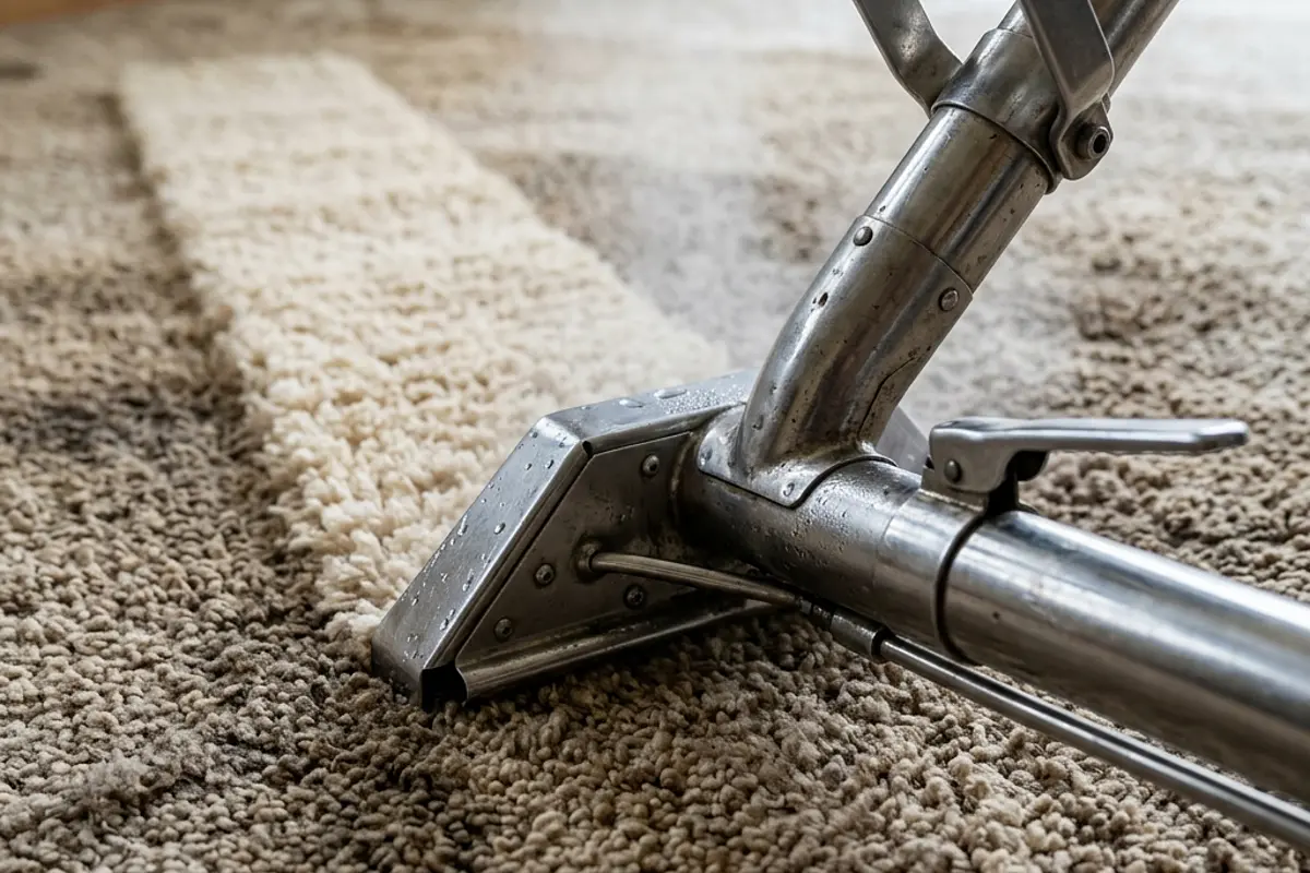 Carpet steam cleaning crew working in Albanvale