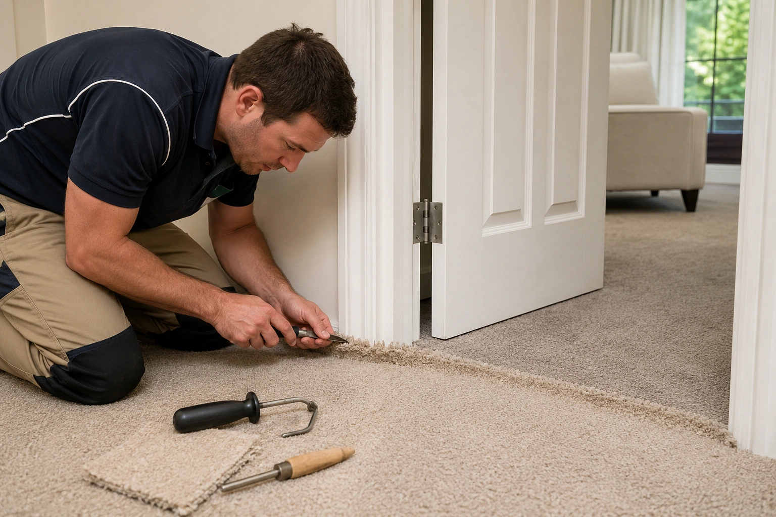 Carpet Repair crew working in Albanvale
